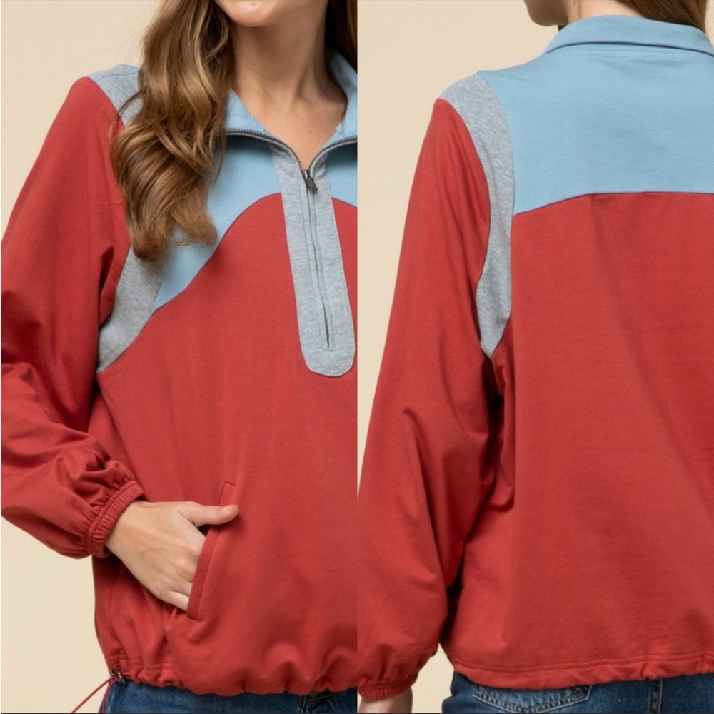 Color Block Pullover